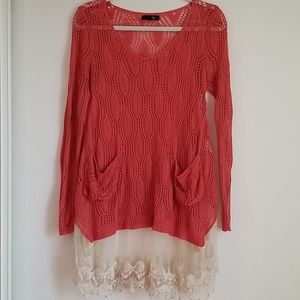 Mesh Sweater Pullover